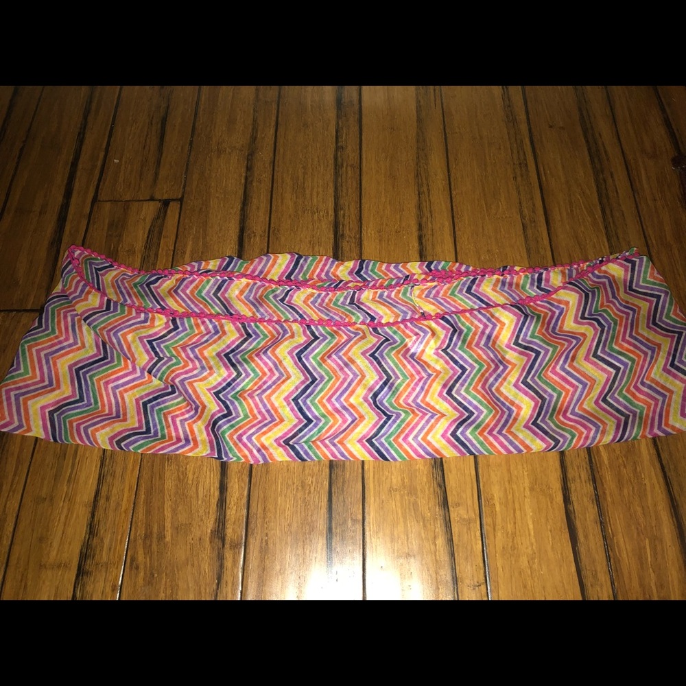Rainbow chevron scarf